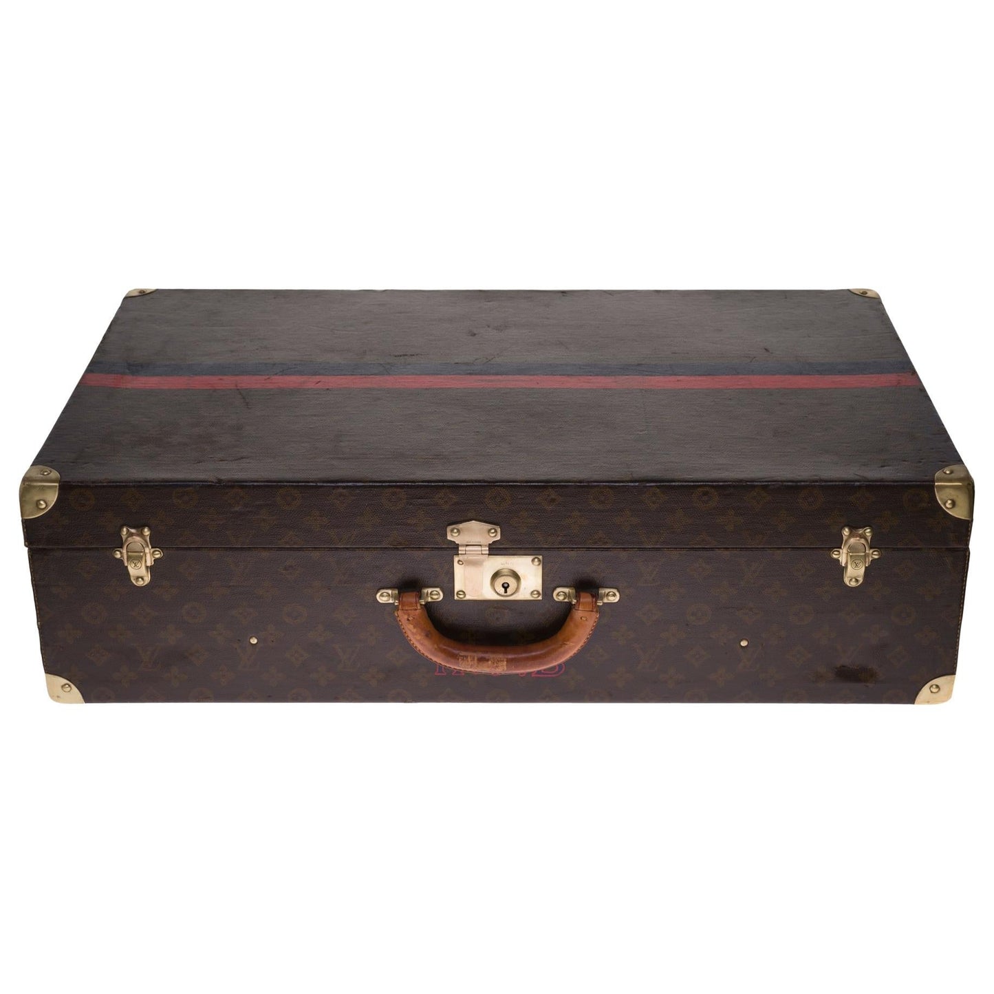 LOUIS VUITTON Rare 75 Suitcase in brown monogram canvas