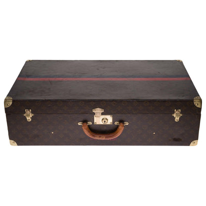 LOUIS VUITTON Rare 75 Suitcase in brown monogram canvas