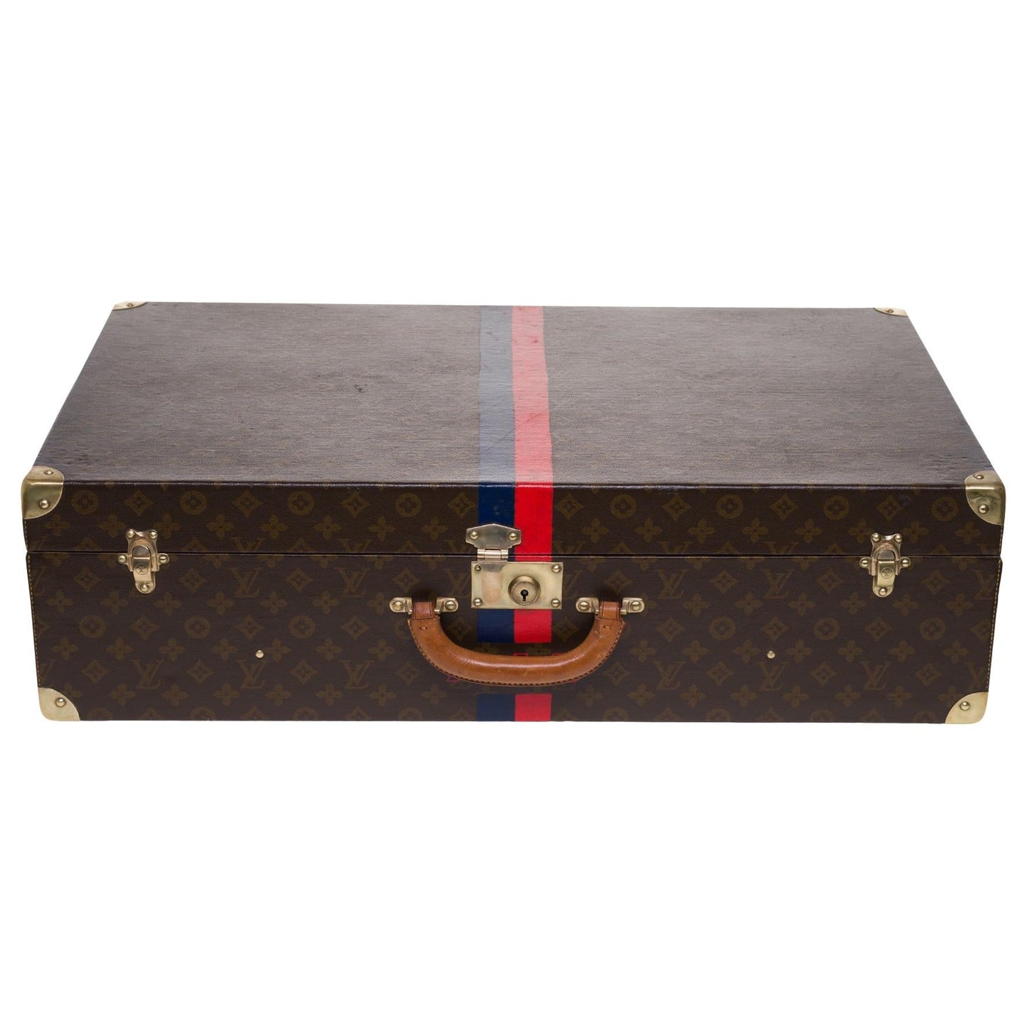 LOUIS VUITTON Rare 75 Suitcase in brown monogram canvas