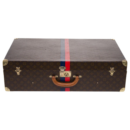 LOUIS VUITTON Rare 75 Suitcase in brown monogram canvas