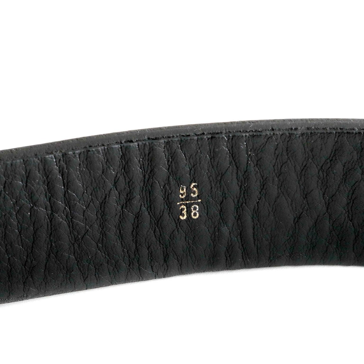 Chanel Black Leather Bow Belt with Chains size 95