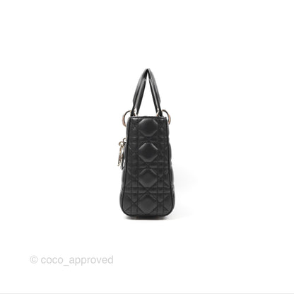 Christian Dior My ABCDior Lady Dior Bag Cannage Lambskin Black Gold Hardware