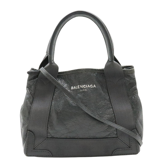 Balenciaga Navy Cabas Tote