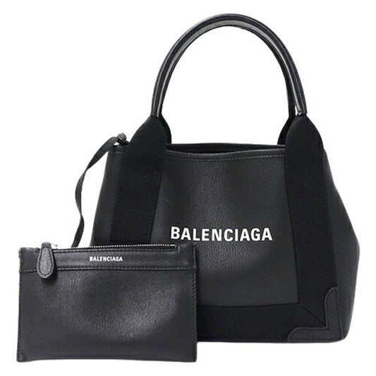 Balenciaga Navy Cabas Handbag