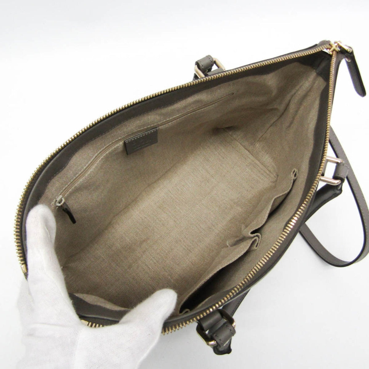 Gucci Micro Guccissima Grey Leather Handbag