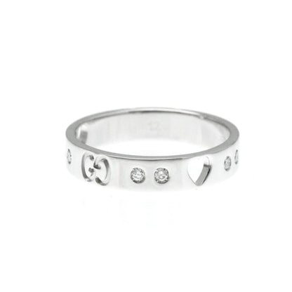 Gucci Icon Silver White Gold Ring Jewelry ()
