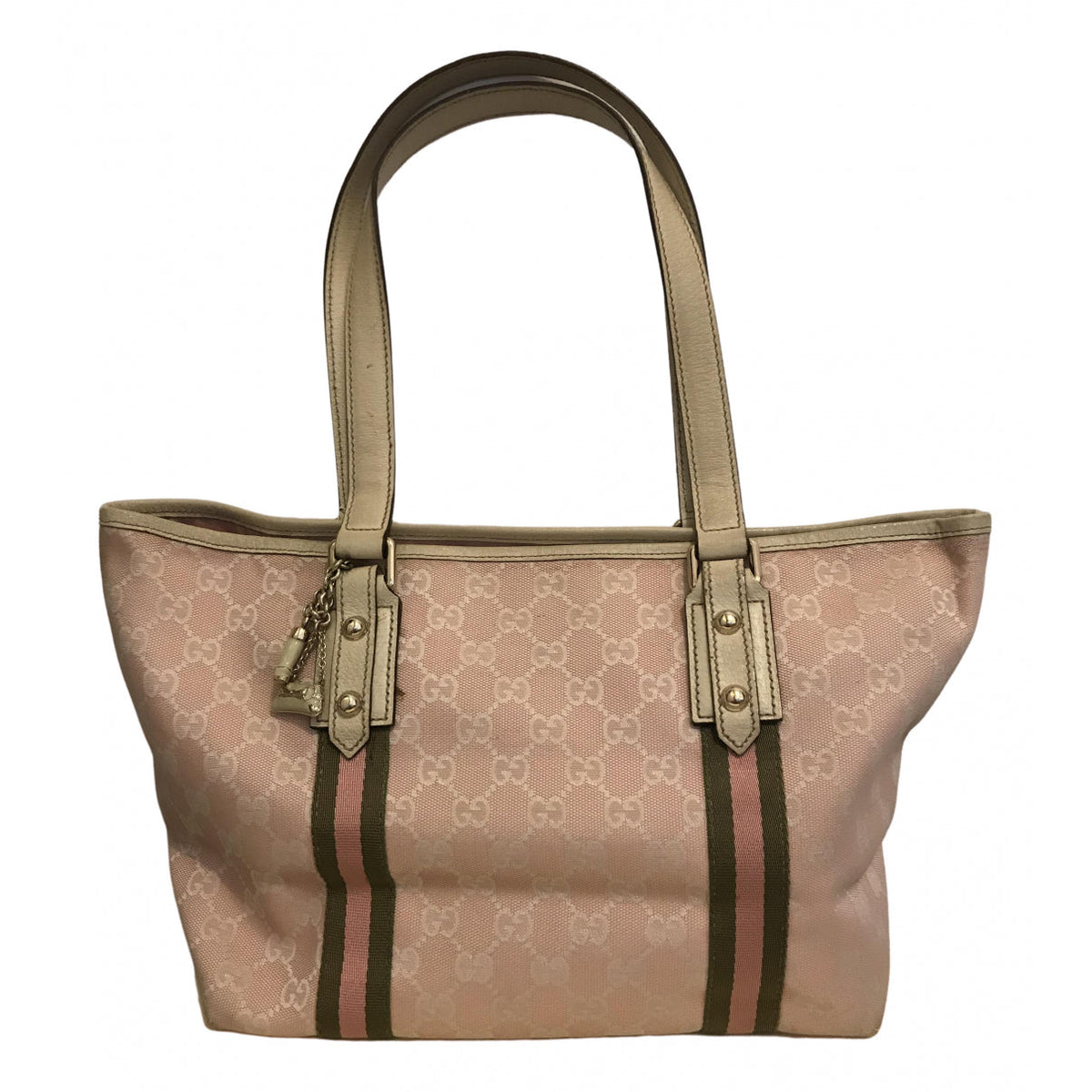 Gucci pink cloth handbag