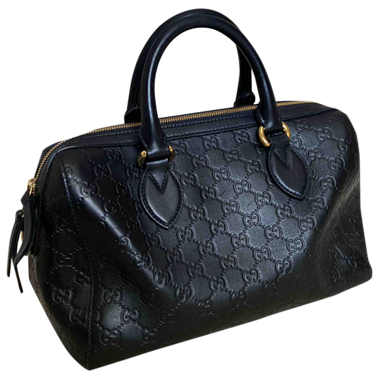 Gucci black leather handbag
