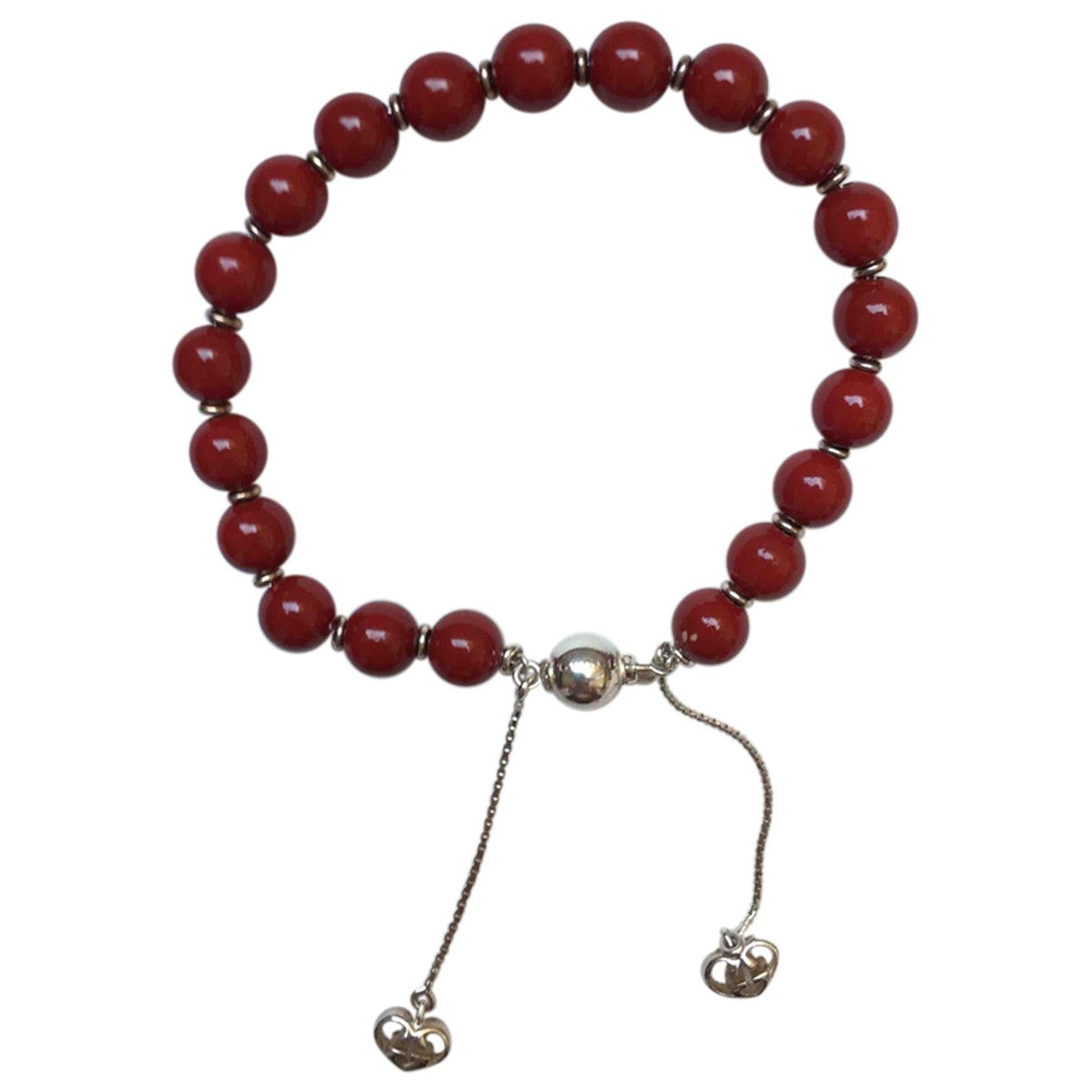 Gucci red silver bracelets