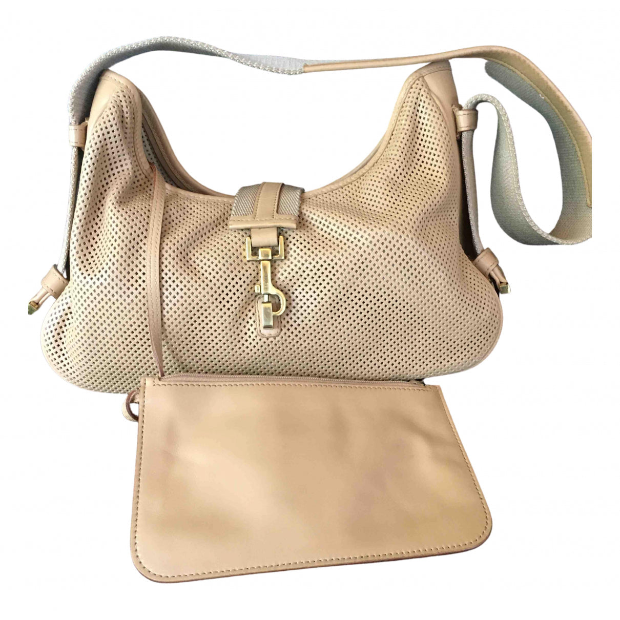 Gucci beige leather handbag