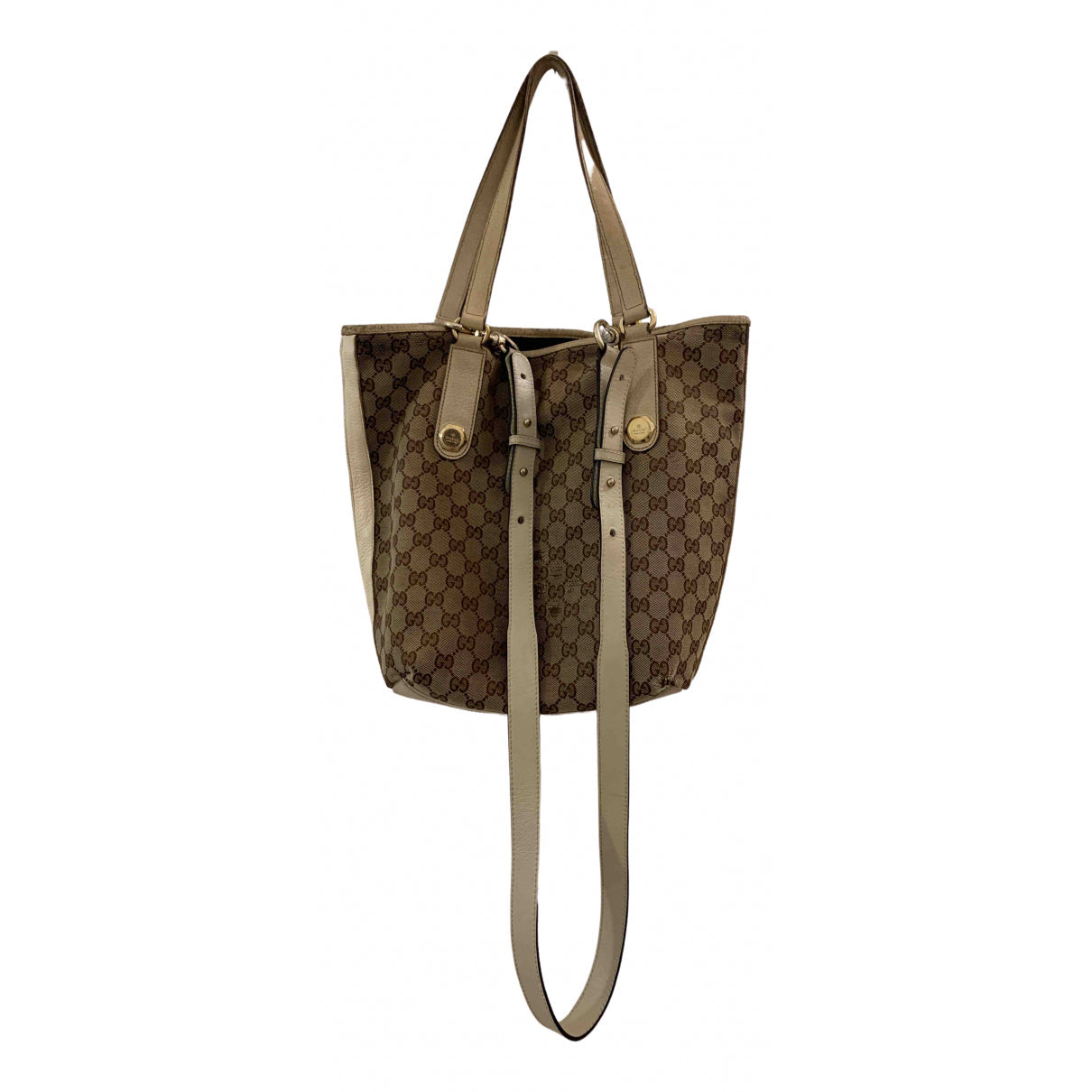 Gucci beige cloth handbag
