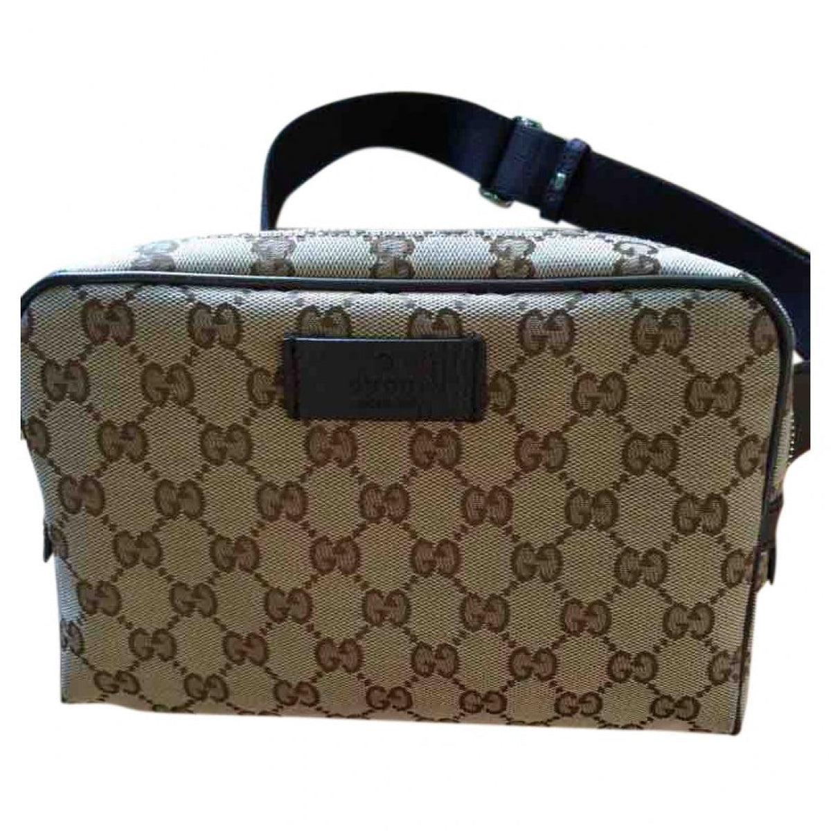 Gucci beige cloth clutch bag