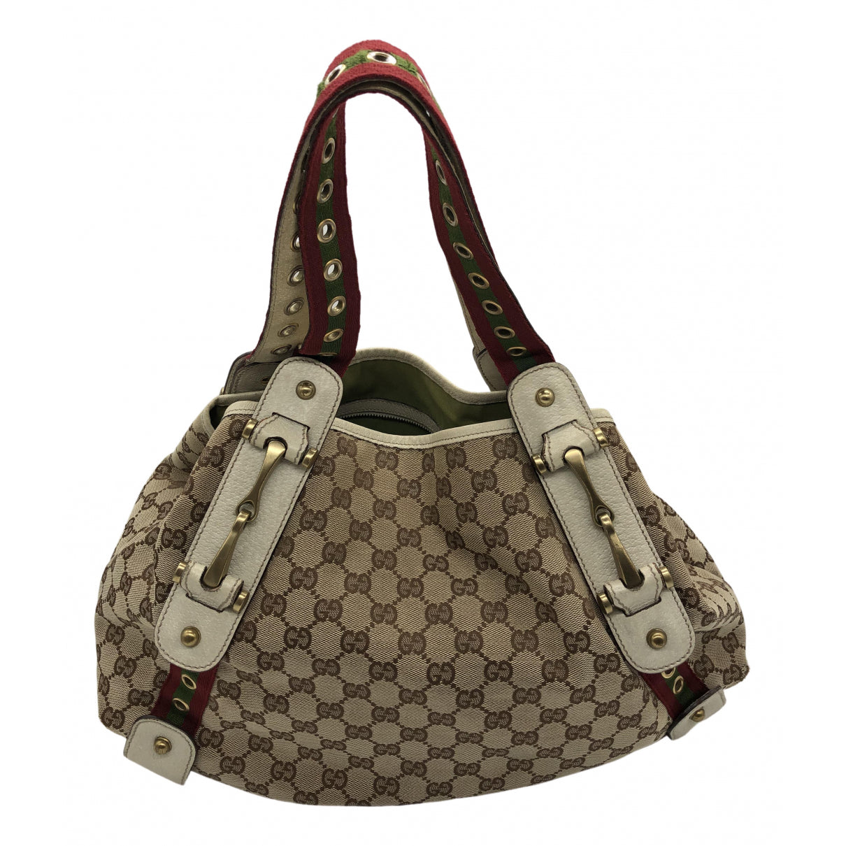 Gucci pelham brown cloth handbag