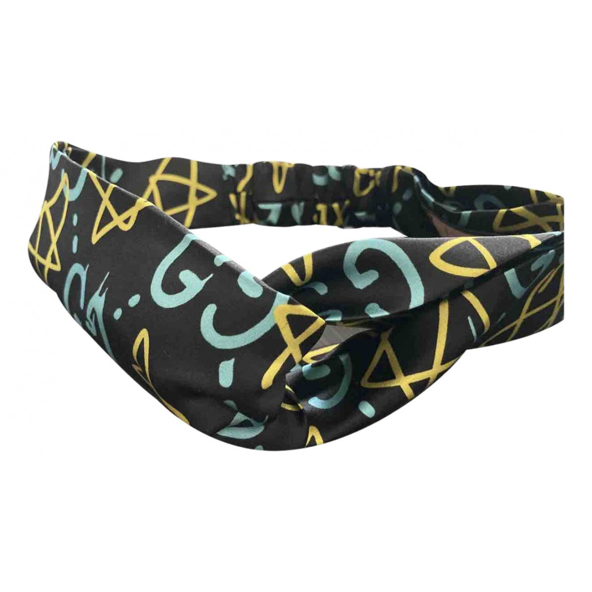 Gucci black silk hair accessories