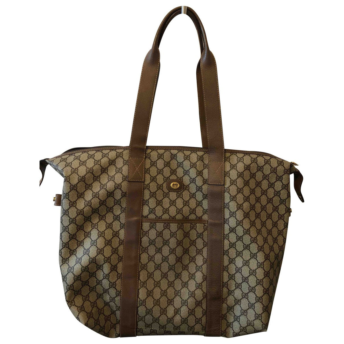 Gucci beige cloth handbag