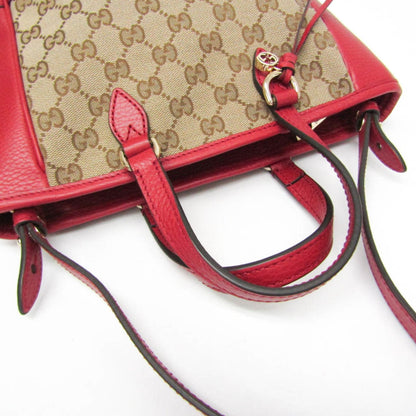 Gucci Gg Canvas Red Canvas Handbag