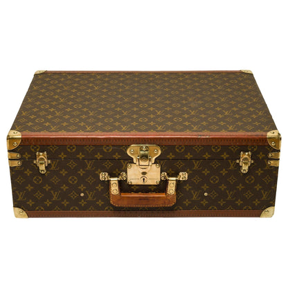 LOUIS VUITTON Customized Bisten 60 Dog Kennel for small dog in brown canvas