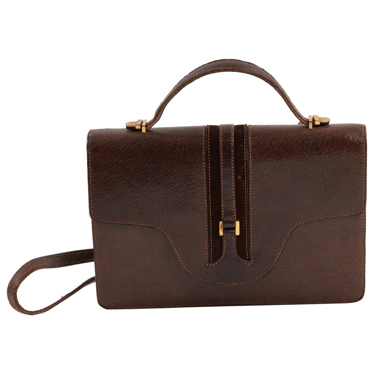 Gucci brown leather handbag