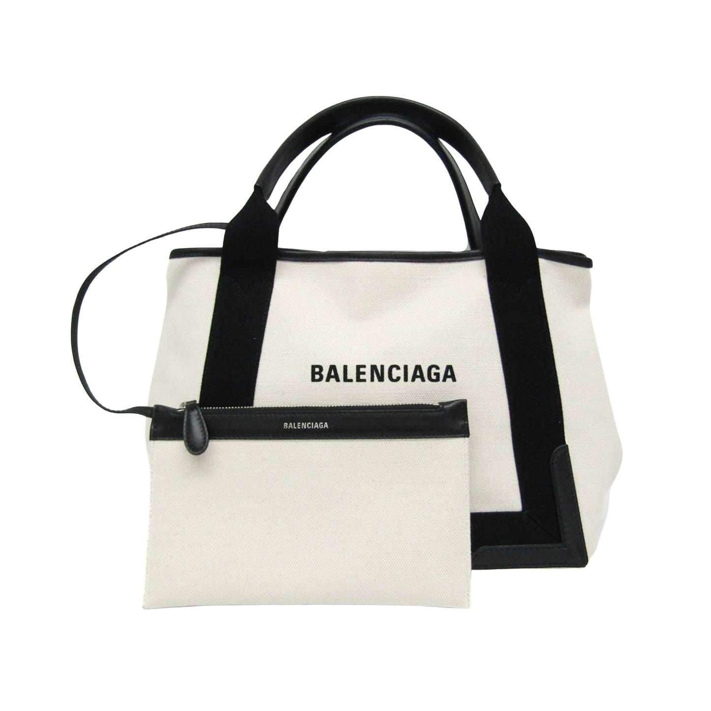 Balenciaga Navy Cabas Handbag
