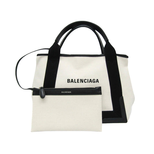 Balenciaga Navy Cabas Handbag