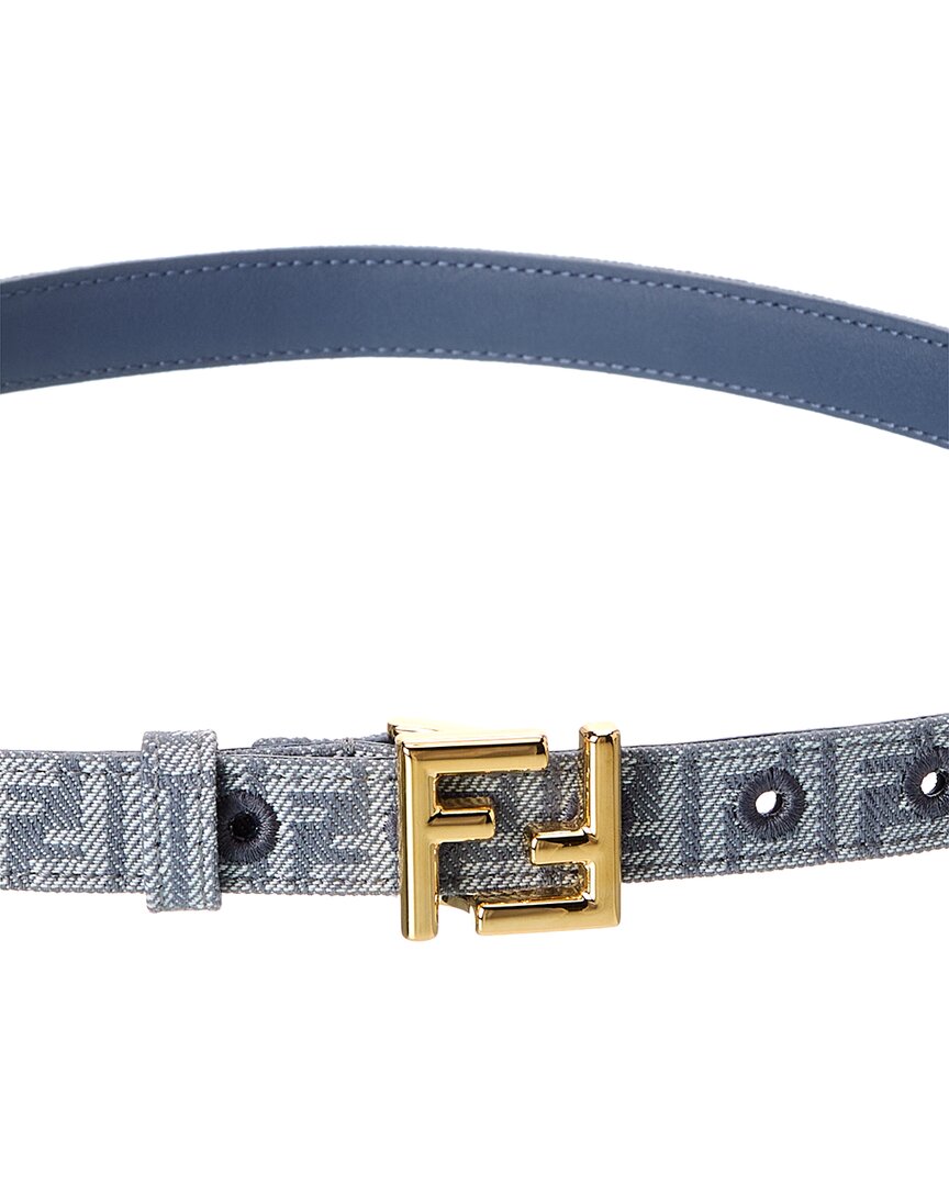 Fendi Ff Buckle Denim Belt