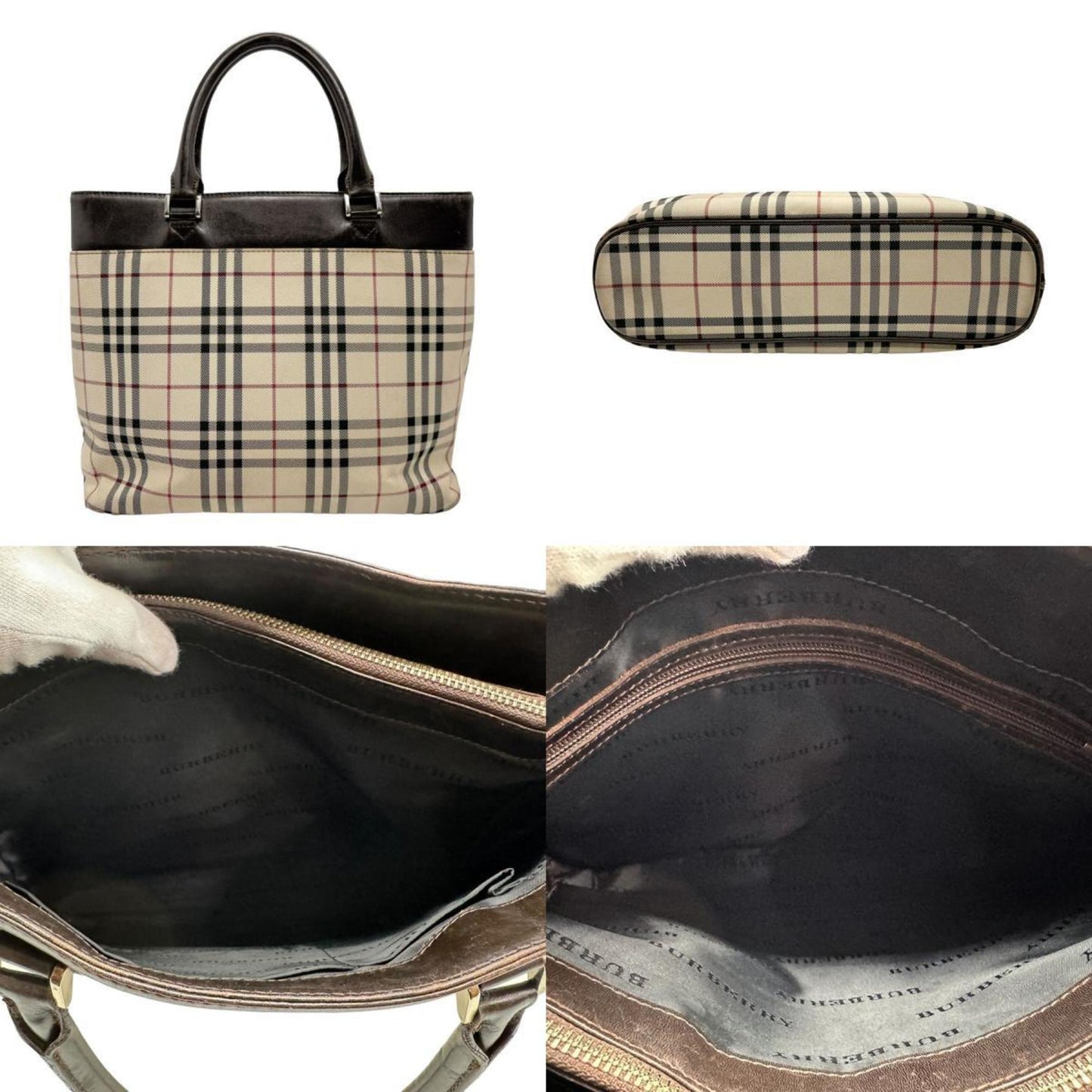 BURBERRY Nova Check Handbag