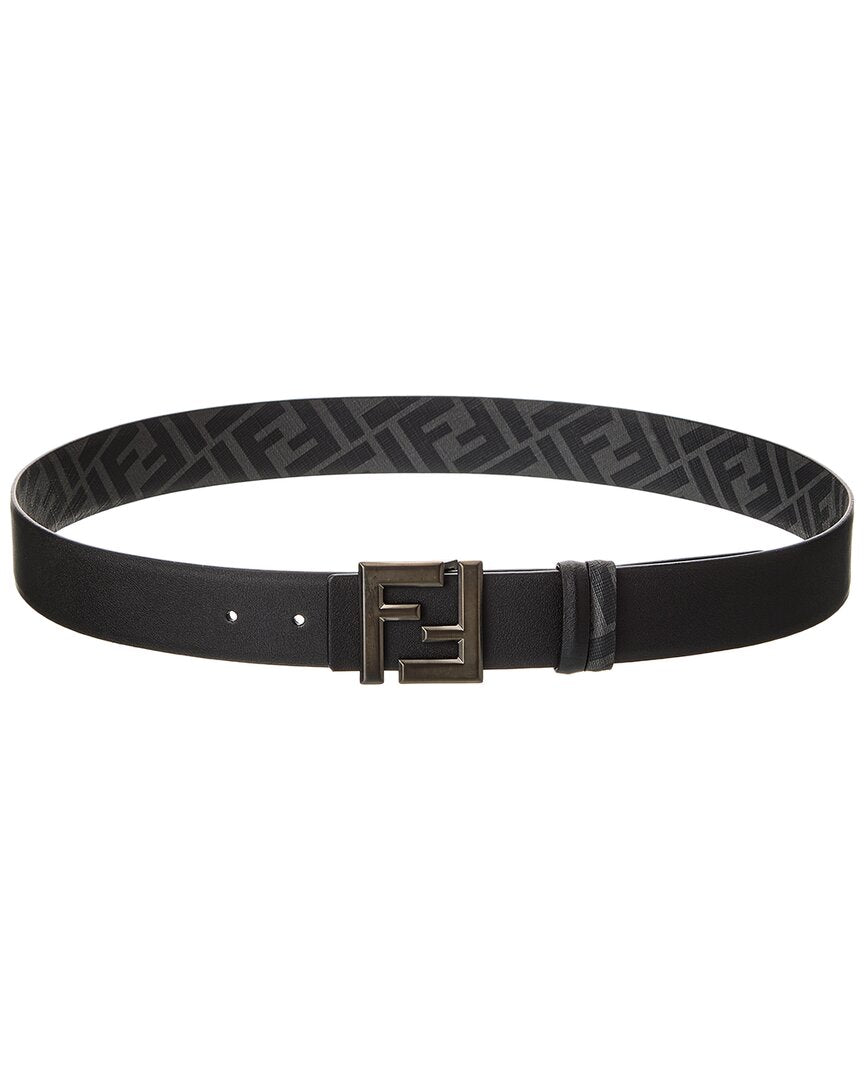 Fendi Ff Squared Leather Belt