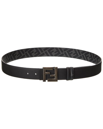 Fendi Ff Squared Leather Belt