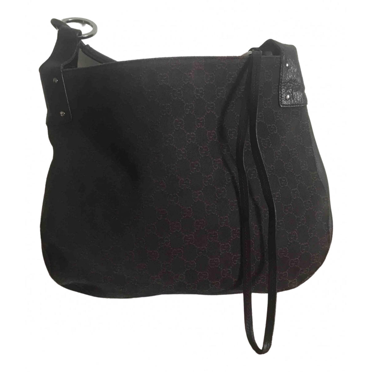 Gucci brown cloth handbag