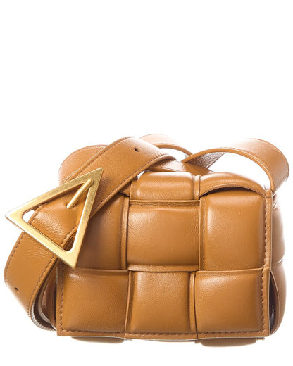 Bottega Veneta Candy Padded Cassette Leather Shoulder Bag Brown Multi ONE SIZE