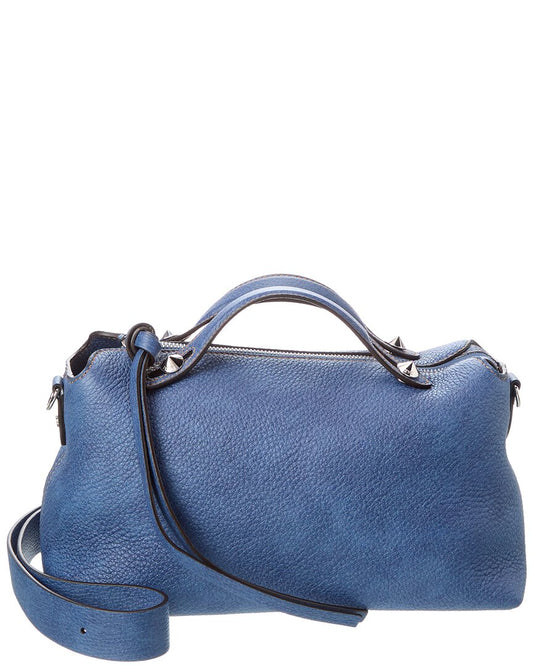 Fendi By The Way Selleria Medium Denim-Effect Leather Shoulder Bag