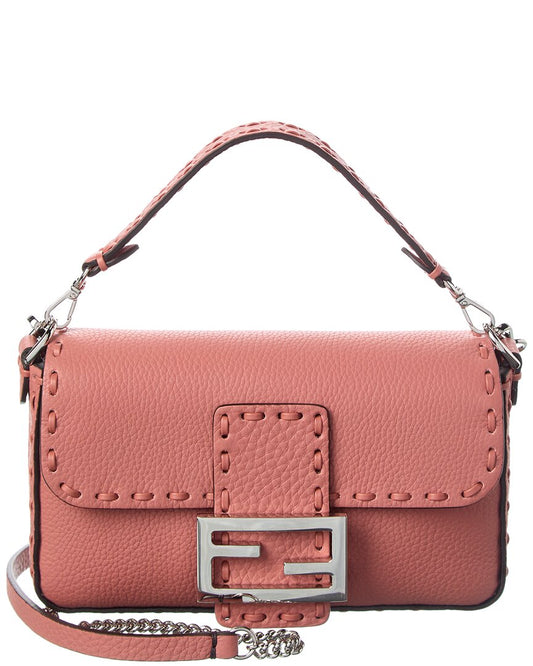 Fendi Baguette Mini Leather Shoulder Bag