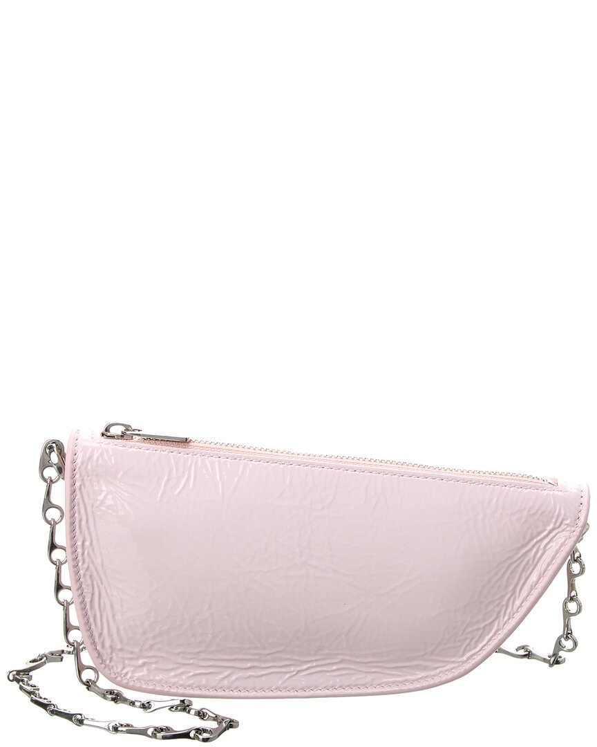 Burberry Micro Sling Shell Leather Shoulder Bag Pink ONE SIZE