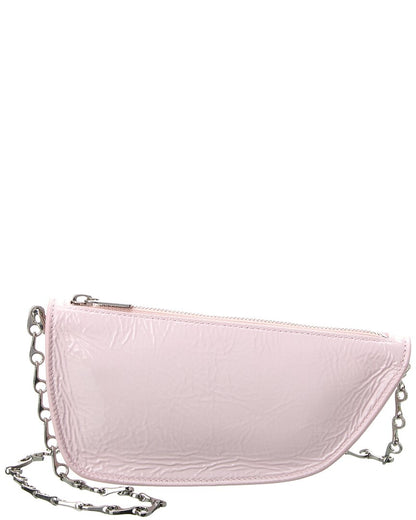 Burberry Micro Sling Shell Leather Shoulder Bag Pink ONE SIZE