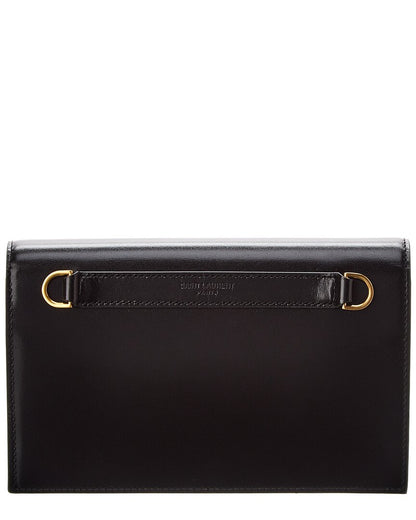 Saint Laurent Envelope Mini Leather Shoulder Bag