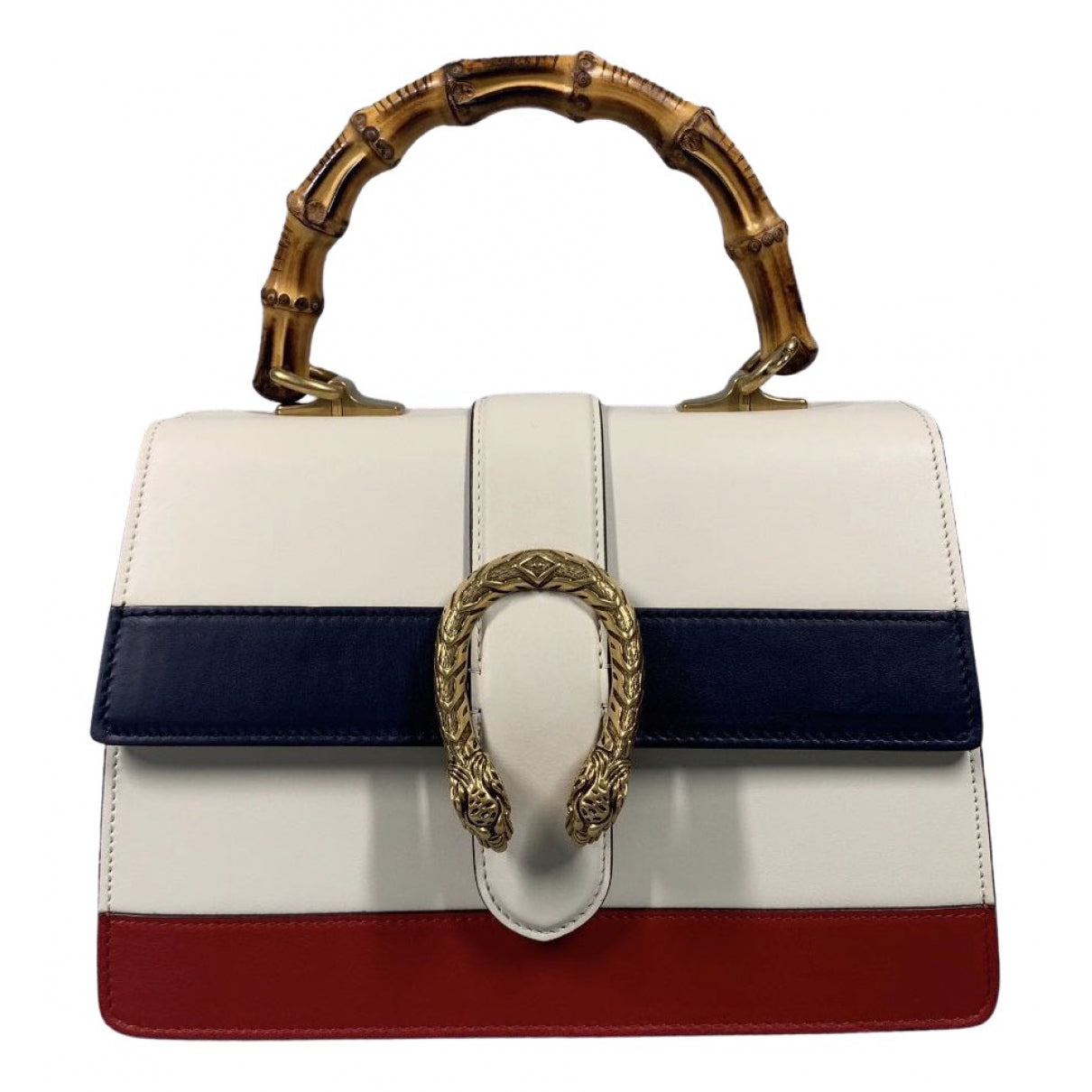 Gucci dionysus white leather handbag