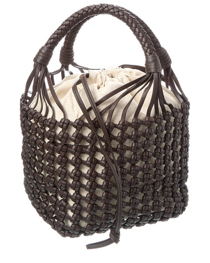 Bottega Veneta Medium Leather Tote Brown Multi ONE SIZE