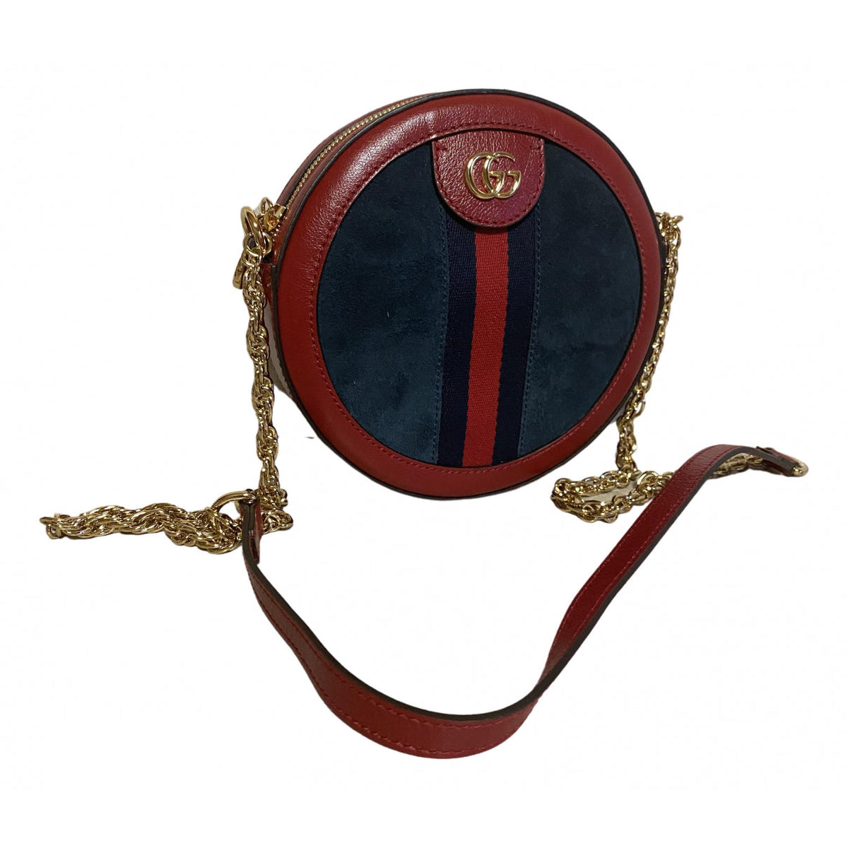Gucci ophidia red leather handbag