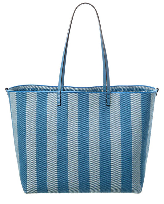 Fendi Roll Large Ff Canvas & Leather Tote