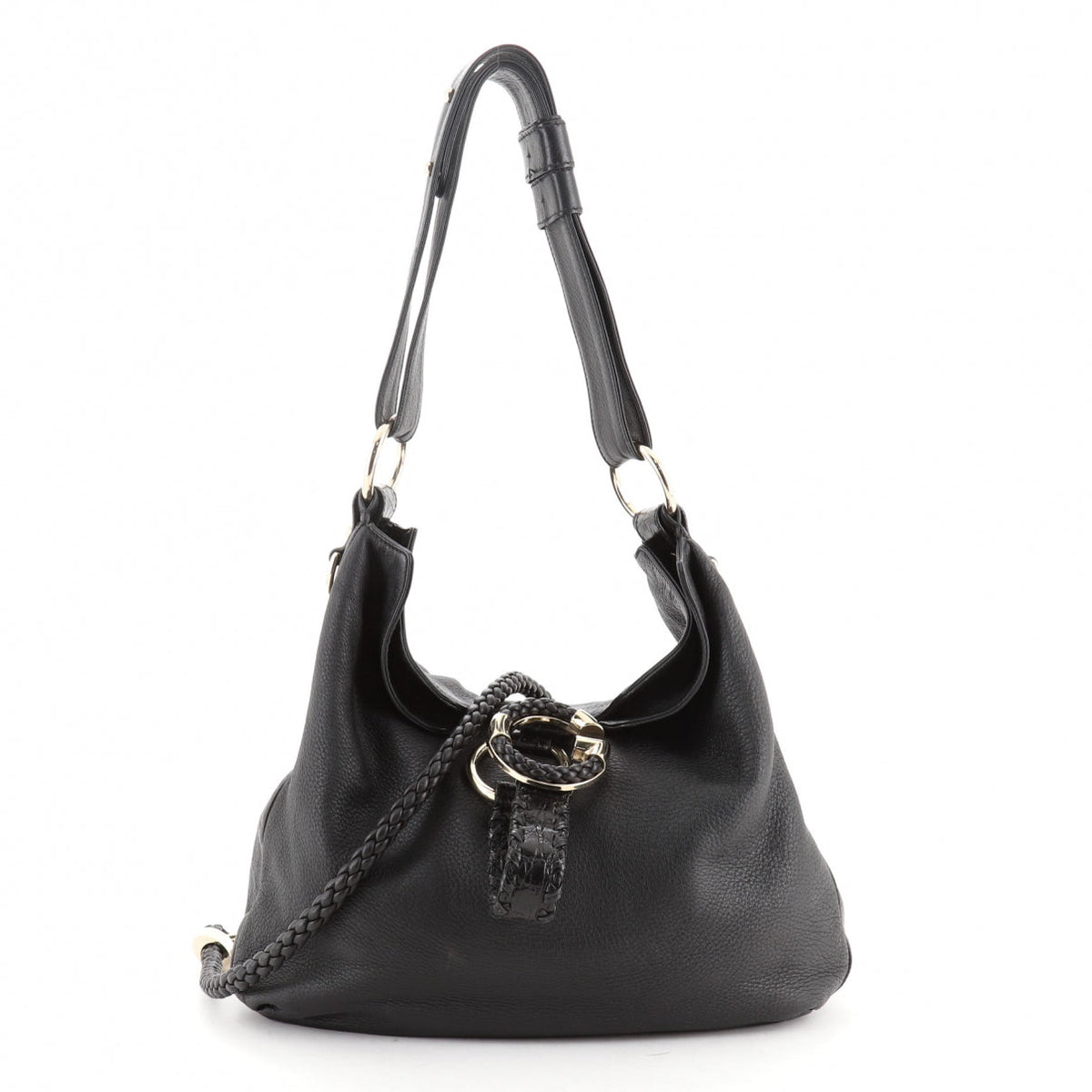 Gucci black leather handbag