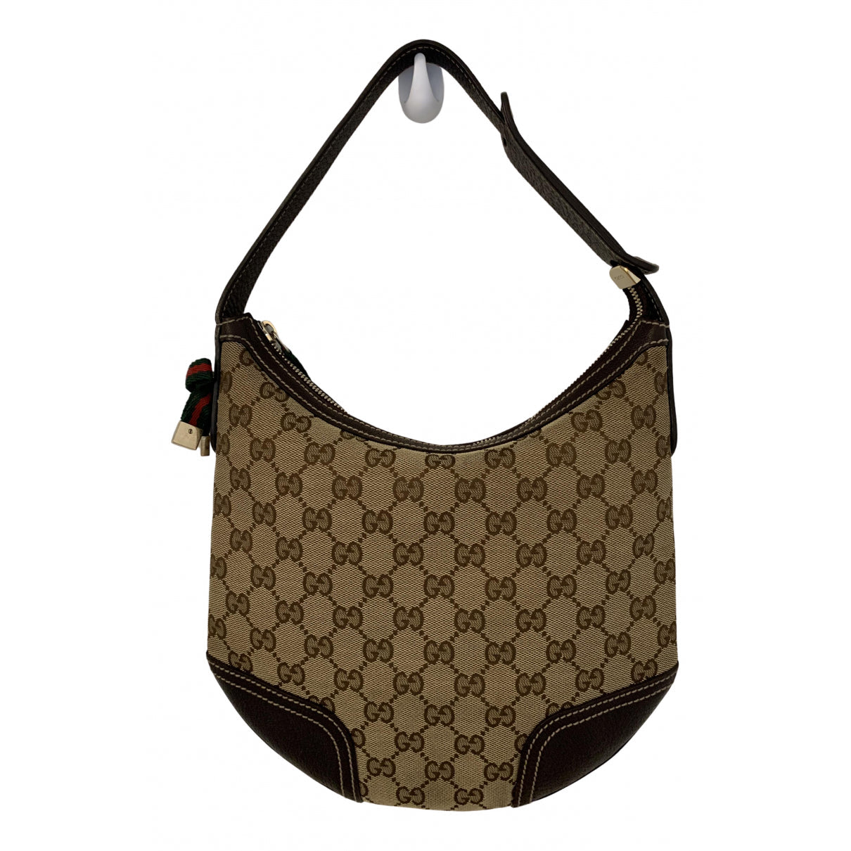 Gucci brown cloth handbag