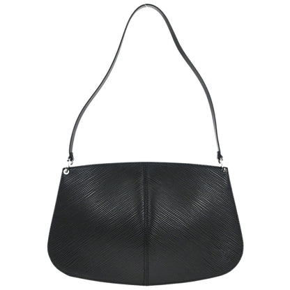 Louis Vuitton 2000 Black Epi Pochette Demi-lune Handbag M52622