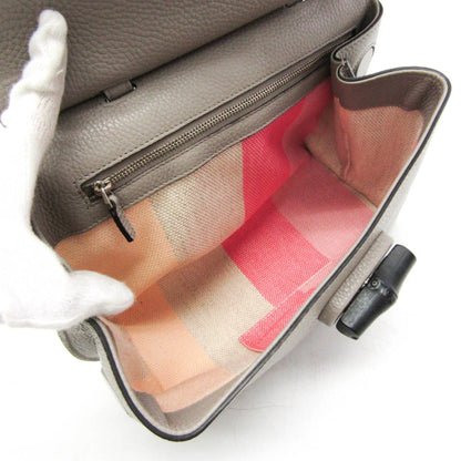 Gucci Bamboo Daily Grey Calfskin Handbag