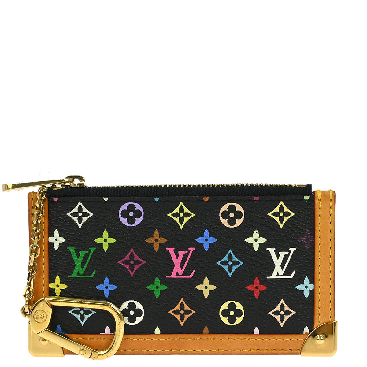 Louis Vuitton 2004 Multicolor Pochette Cles Coin Case Wallet M92654
