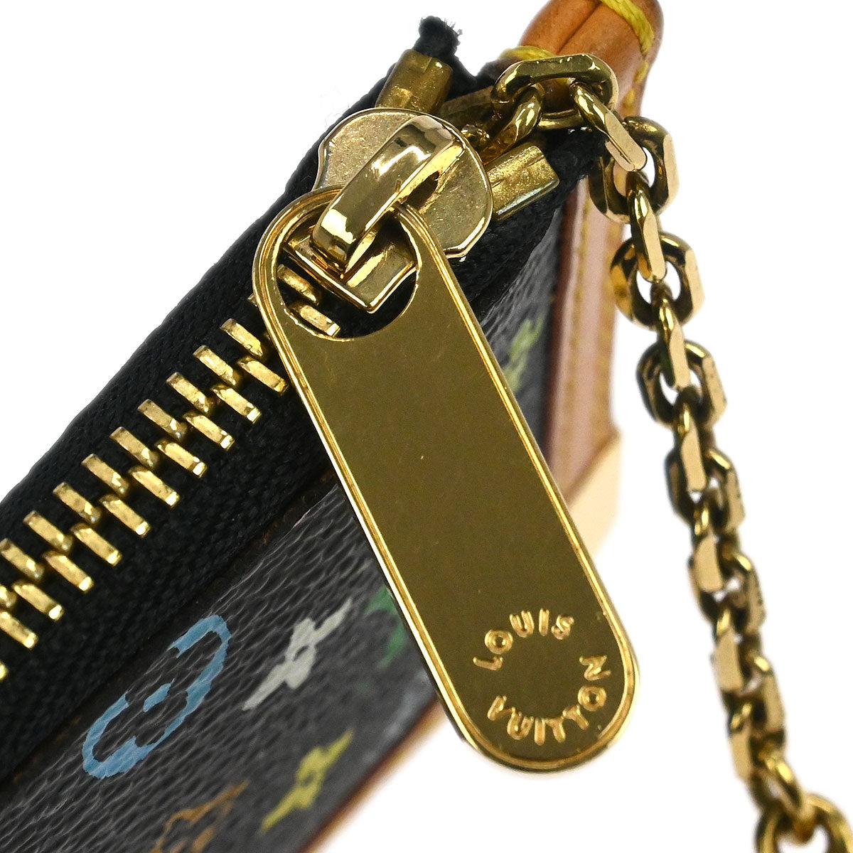 Louis Vuitton 2004 Multicolor Pochette Cles Coin Case Wallet M92654