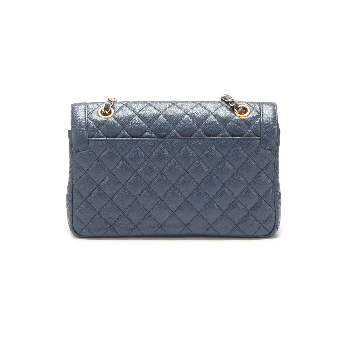 Chanel CC Quilted Caviar Flap Bag Leather Shoulder Bag in Good condition