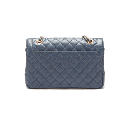 Chanel CC Quilted Caviar Flap Bag Leather Shoulder Bag in Good condition
