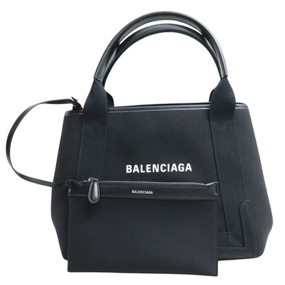 Balenciaga Navy Cabas Handbag