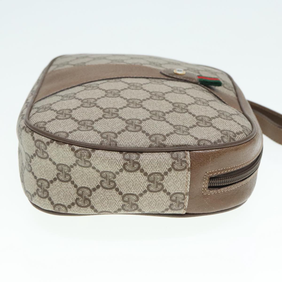 Gucci Sherry Beige Canvas Clutch Bag