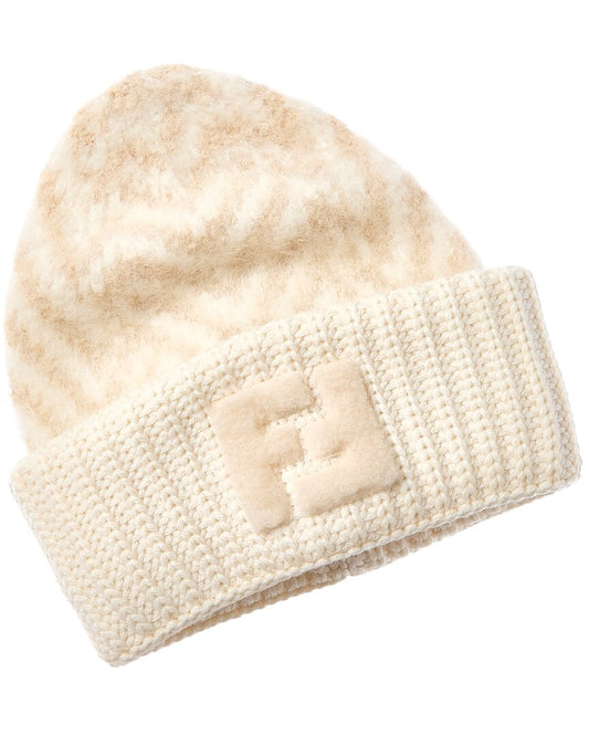 Fendi Ff Alpaca & Wool-Blend Beanie
